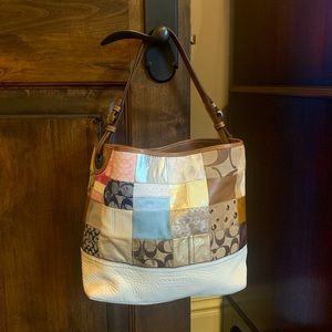 Vintage Patchwork & Leather Coach Purse